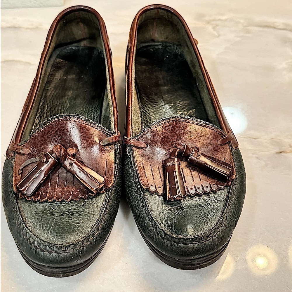 Suole chew air Leather Loafers with Tassels size 8